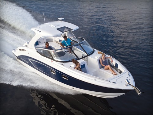 The stylish Chaparral 327 Bow Rider, given top honours in the NMMA's Innovation Awards in its category. © Image supplied .